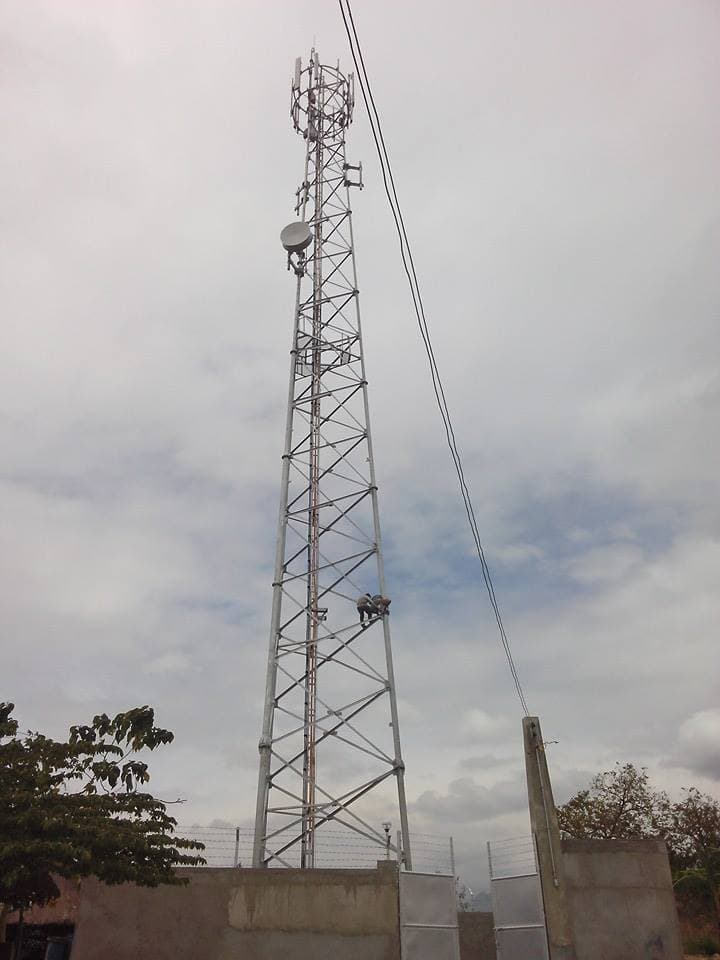 3 legged telecommunication tower